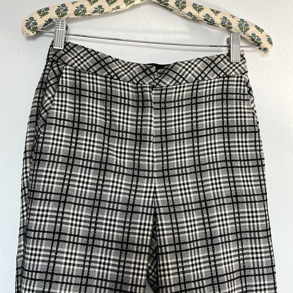 TOPSHOP Petite Plaid Trousers Size 0 - Picture 2 of 5